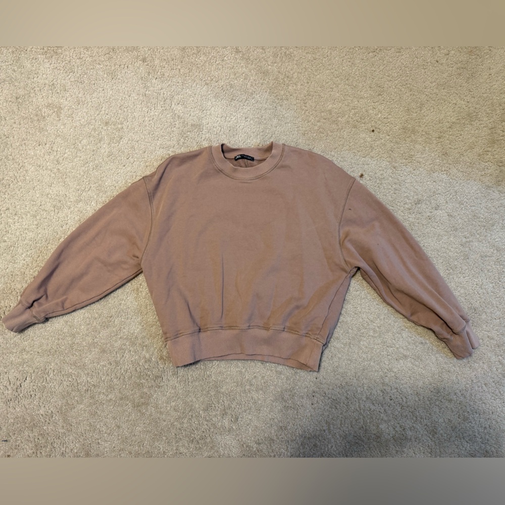 Zara Mauve/Taupe Sweatshirt